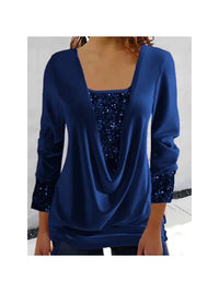 Top Elegante con Scollo a Barchetta e Paillettes™