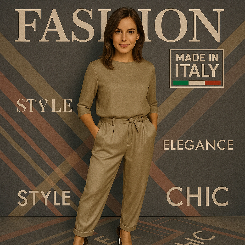 Selene | Completo elegante in raso liscio